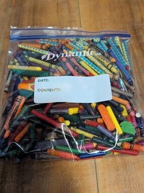 Mixed-Color 2.5 Lb Crayon Pieces Bulk Lot